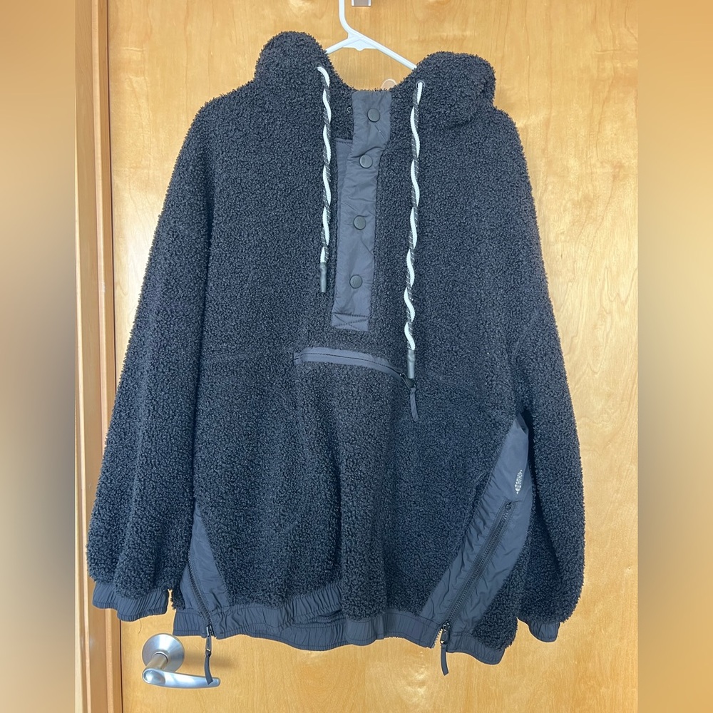 FP Movement by Free People Black Sherpa Hoodie